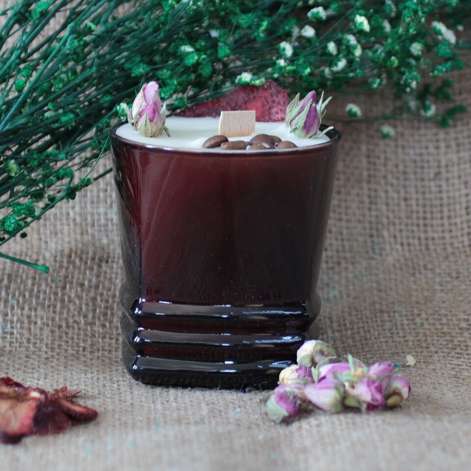 Jean Baptiste Grenouille 340 ml Designed By BE Dekoratif Opak Mum Be Amber