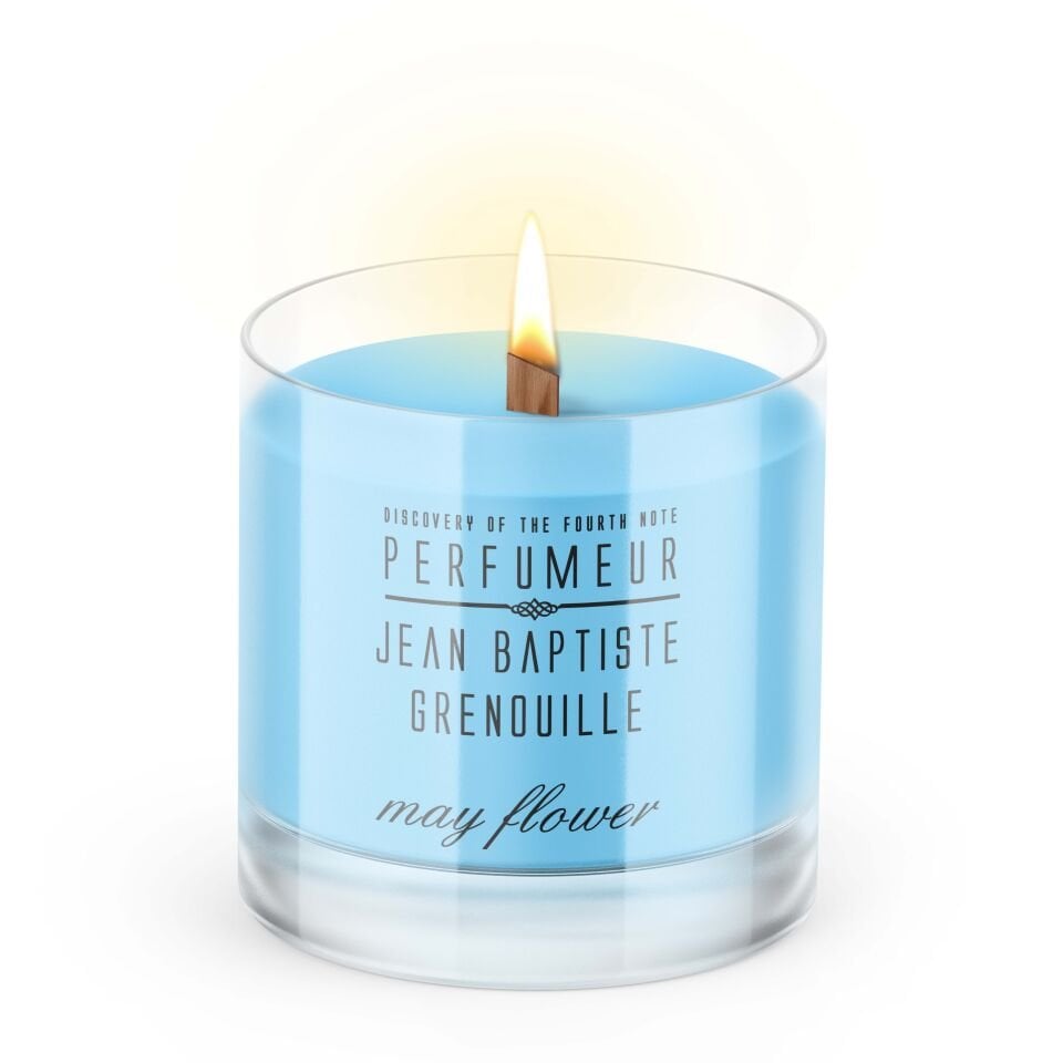 Jean Baptiste Grenouille 340 ml Designed By BE Dekoratif Şeffaf Mum May Flower