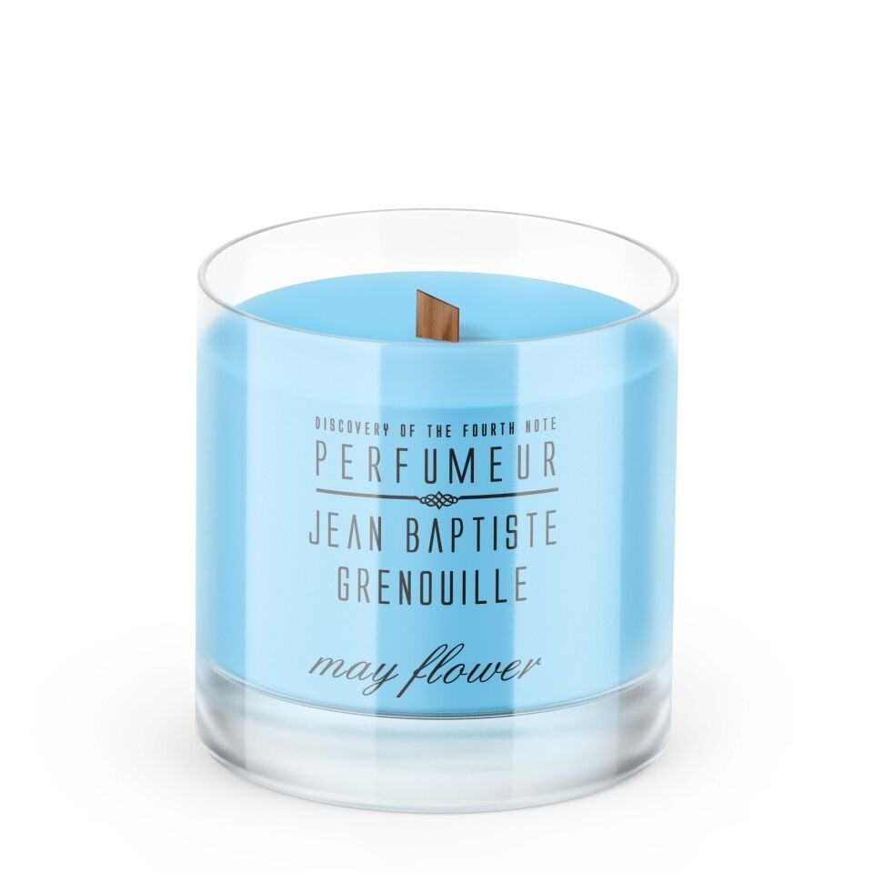 Jean Baptiste Grenouille 340 ml Designed By BE Dekoratif Şeffaf Mum May Flower