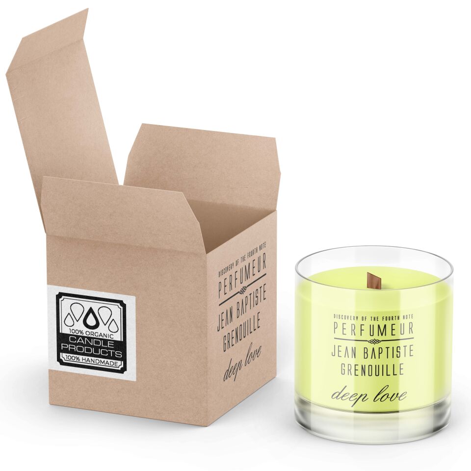 Jean Baptiste Grenouille 340 ml Designed By BE Dekoratif Şeffaf Mum Deep Love