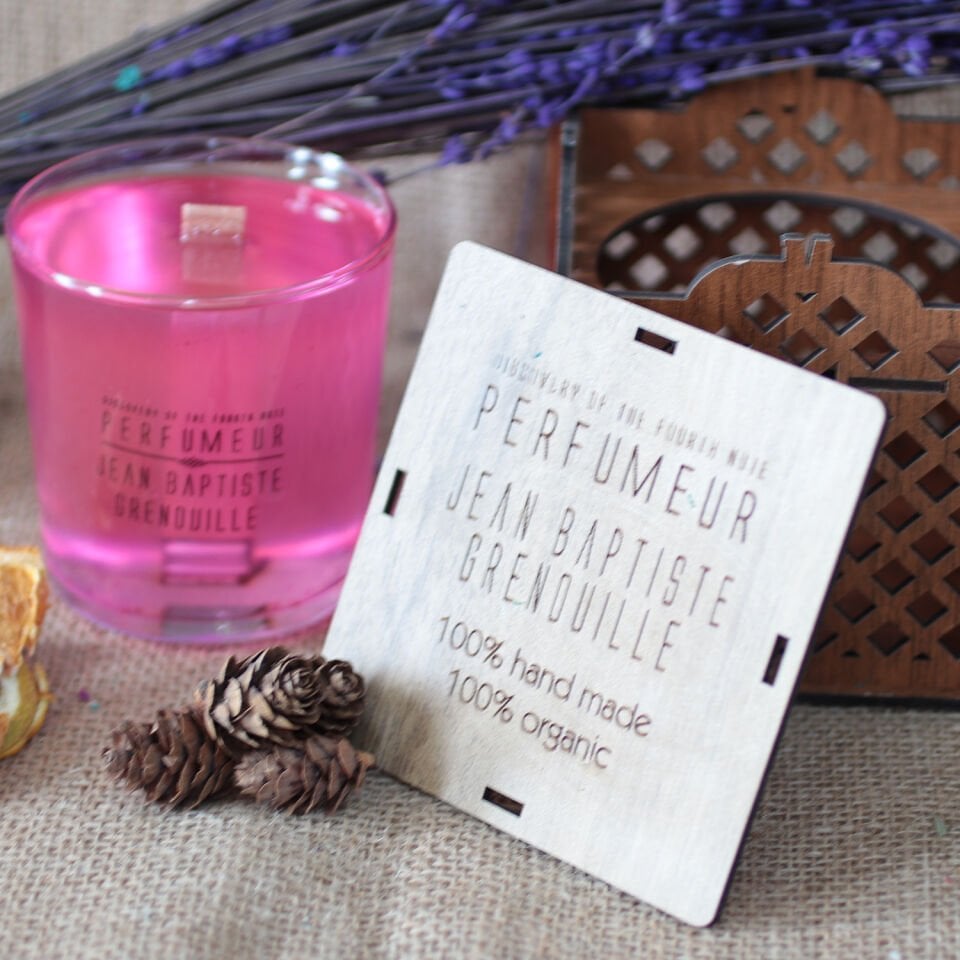 Jean Baptiste Grenouille 340 ml Designed By BE Dekoratif Şeffaf Mum Be Amber