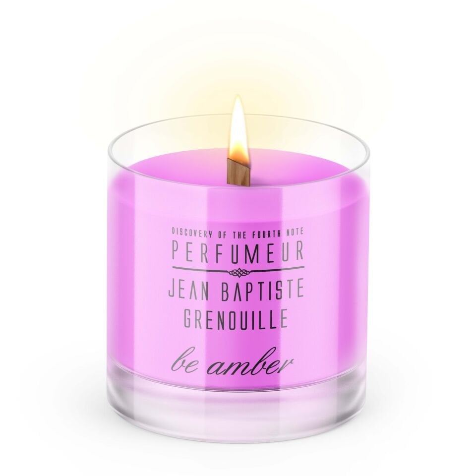 Jean Baptiste Grenouille 340 ml Designed By BE Dekoratif Şeffaf Mum Be Amber