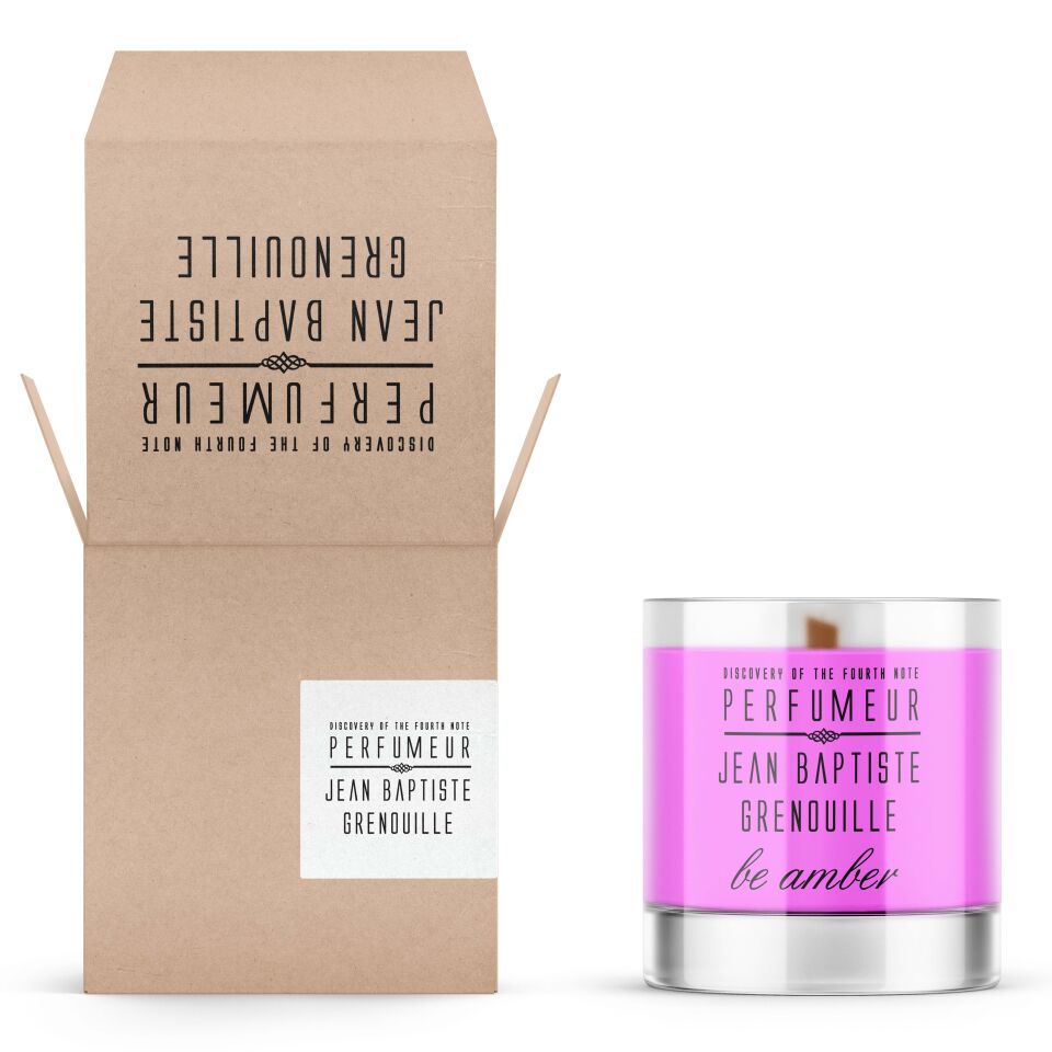 Jean Baptiste Grenouille 340 ml Designed By BE Dekoratif Şeffaf Mum Be Amber