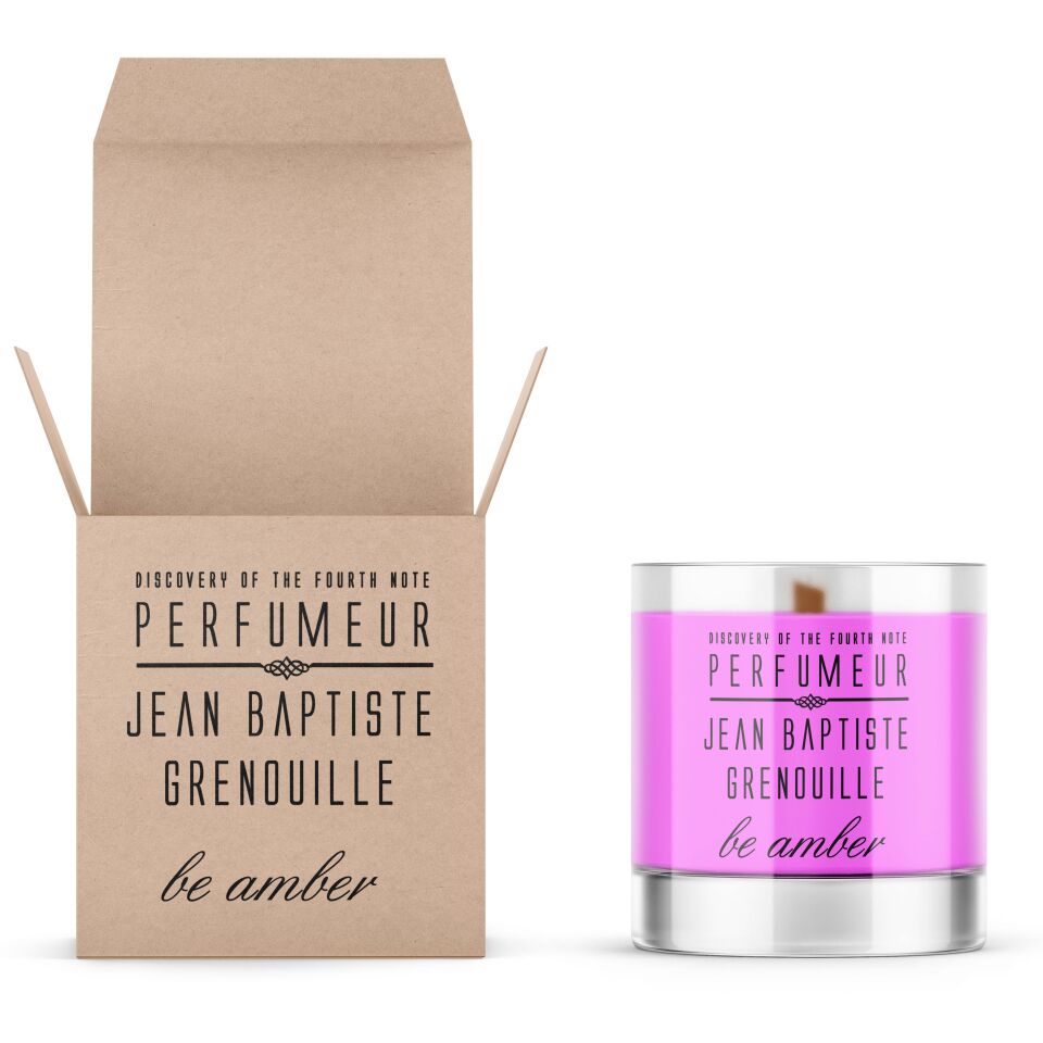 Jean Baptiste Grenouille 340 ml Designed By BE Dekoratif Şeffaf Mum Be Amber