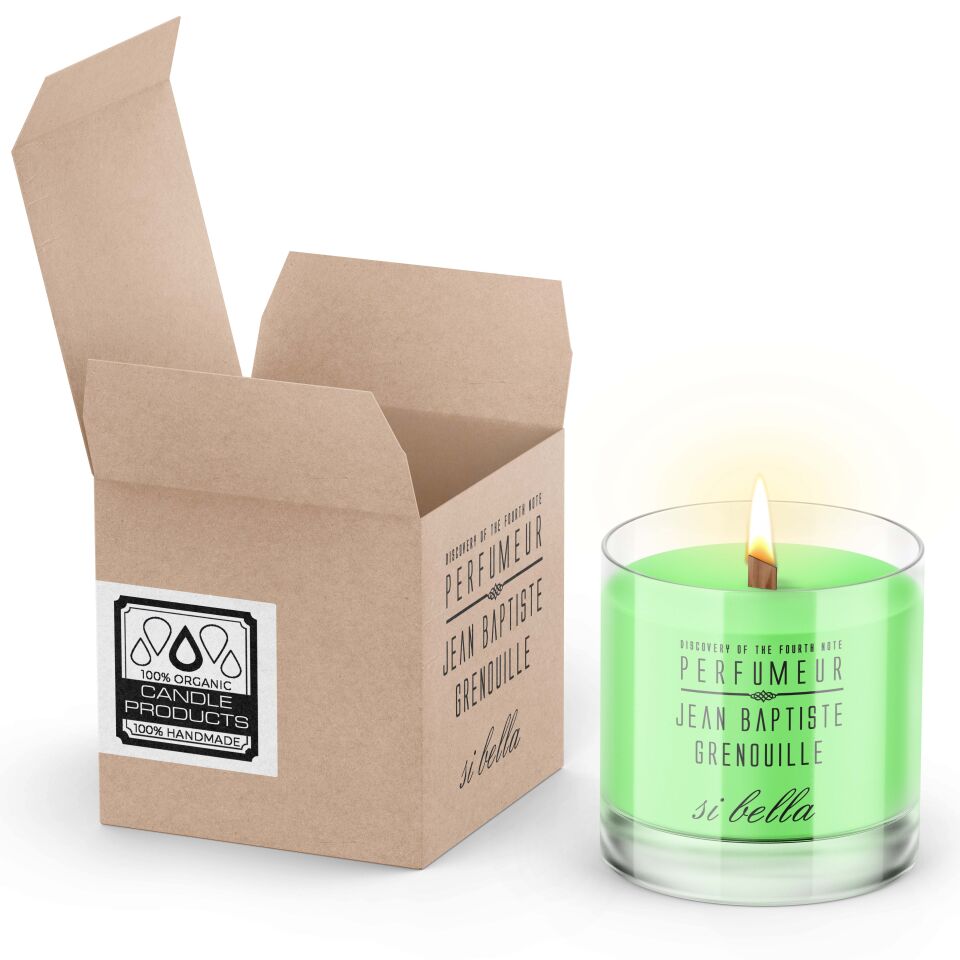 Jean Baptiste Grenouille 340 ml Designed By BE Dekoratif Şeffaf Mum Si Bella