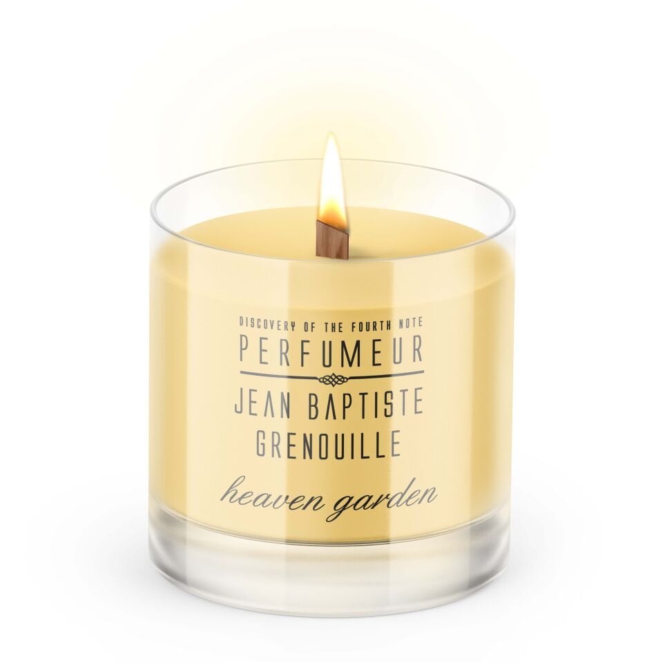 Jean Baptiste Grenouille 340 ml Designed By BE Dekoratif Şeffaf Mum Heaven Garden