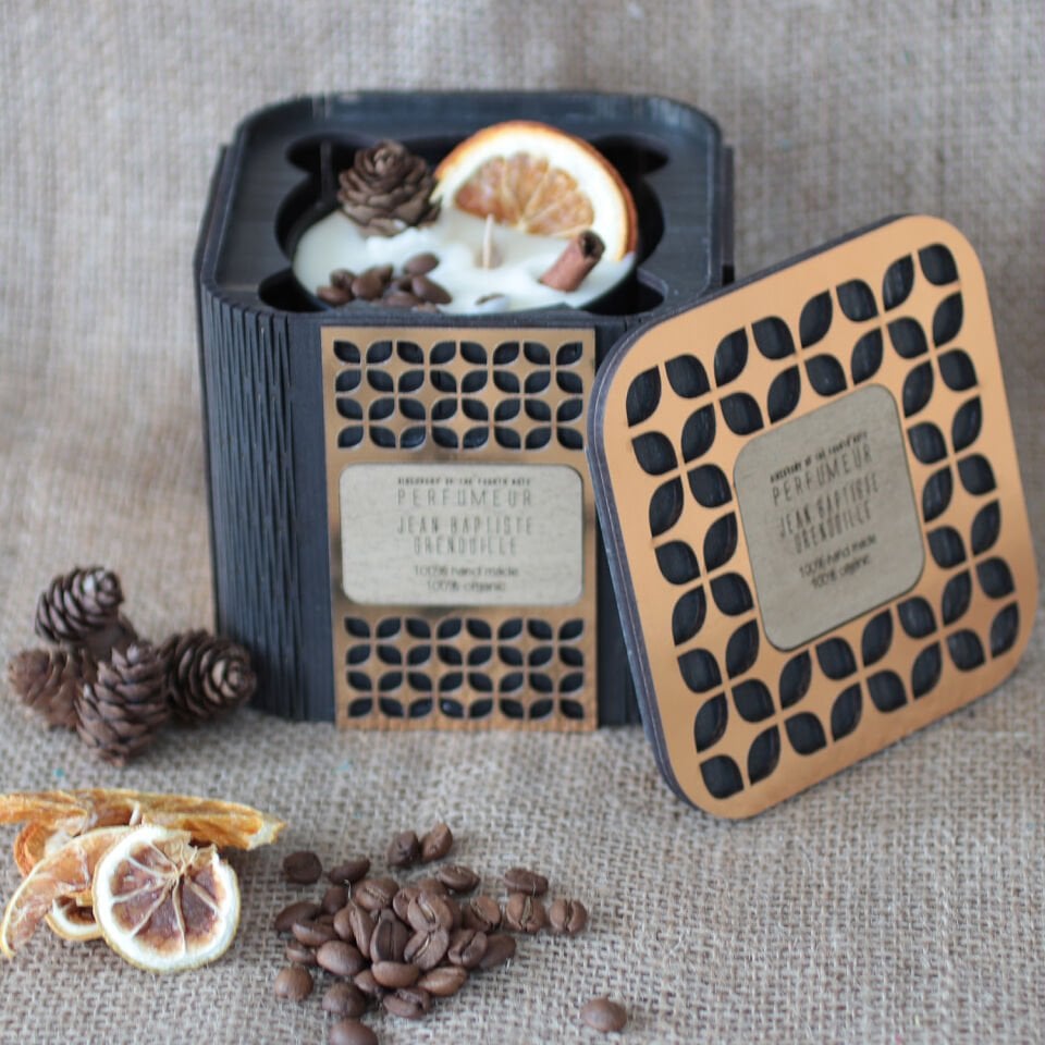 Jean Baptiste Grenouille 340 ml Designed By BE Dekoratif Opak Mum Deep Love