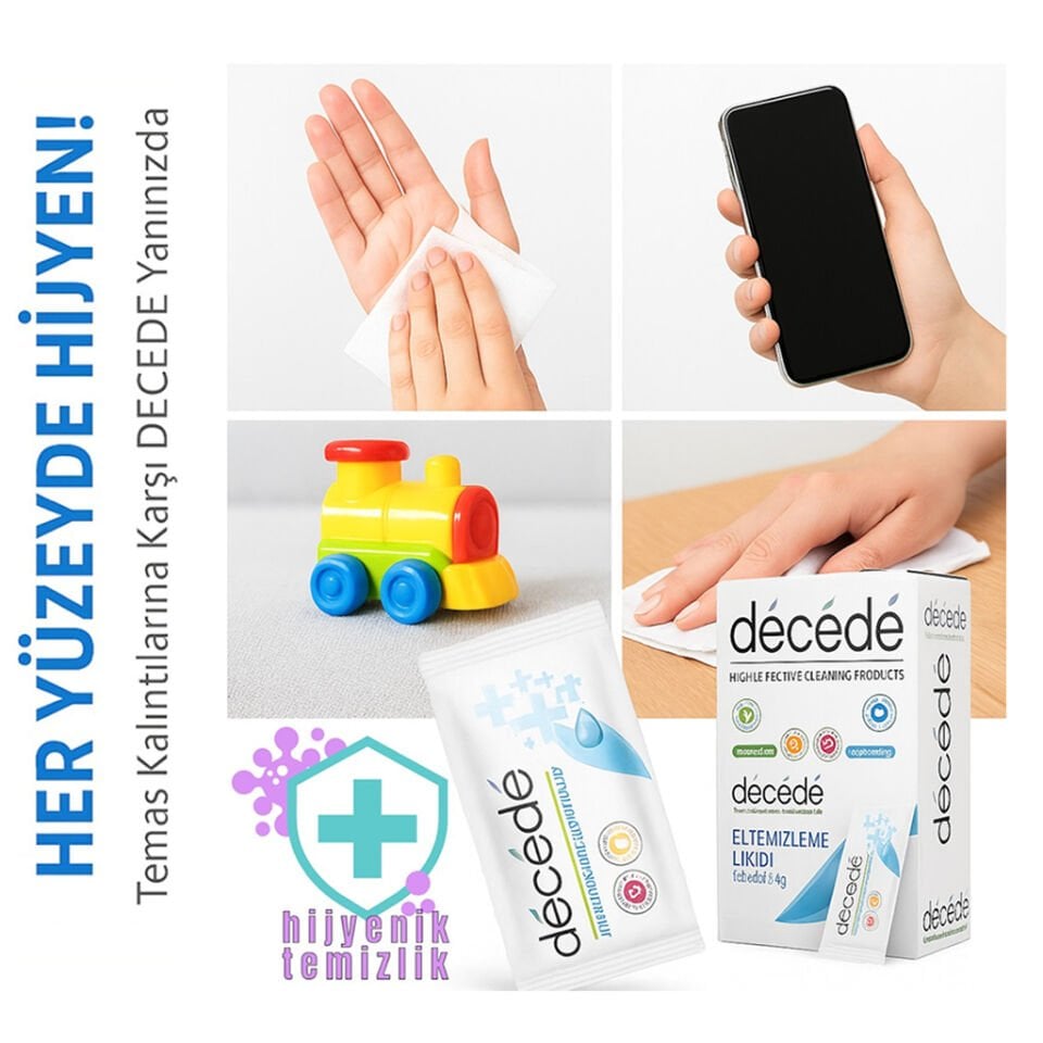 Decede Tek Kullanımlık El Temizleme Likidi 120’li