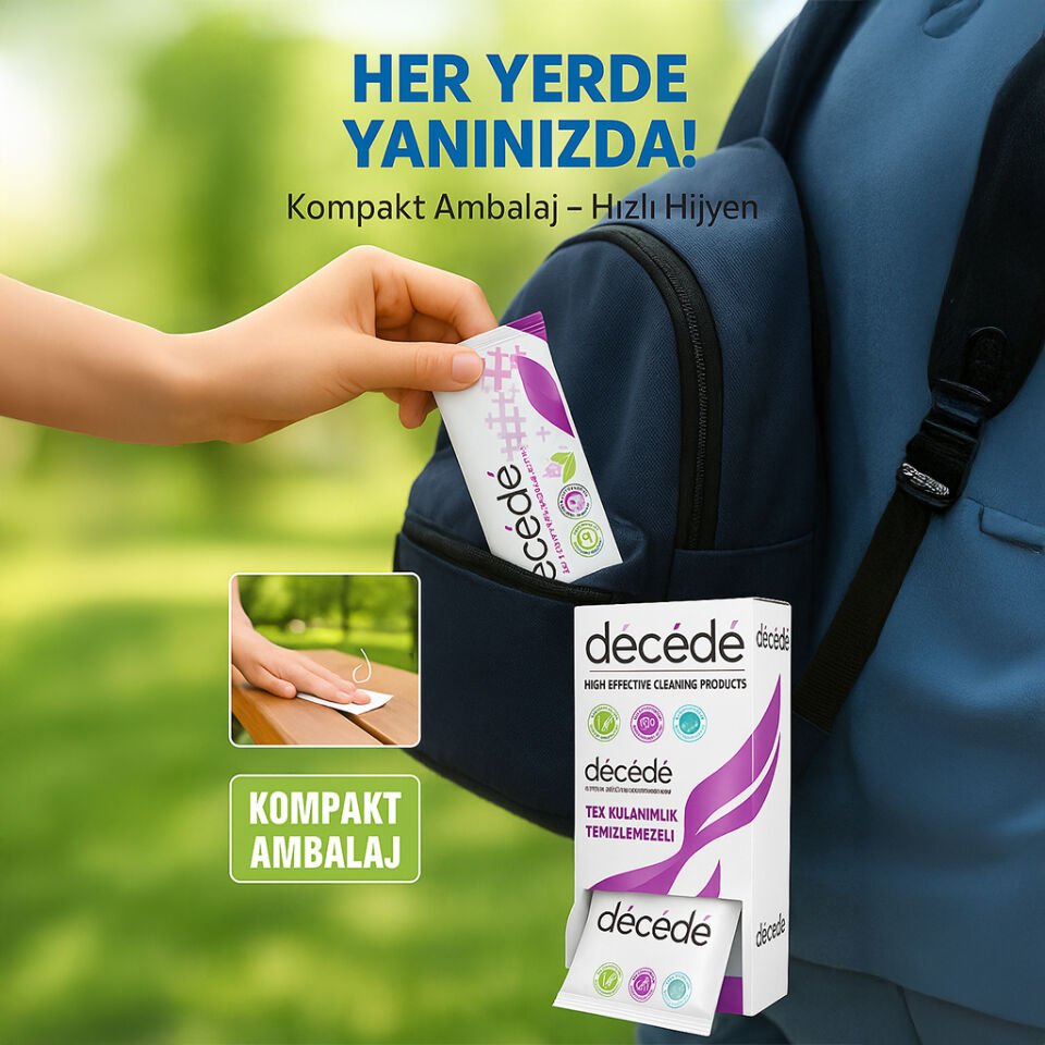 Decede Tek Kullanımlık El Temizleme Jeli 120’li