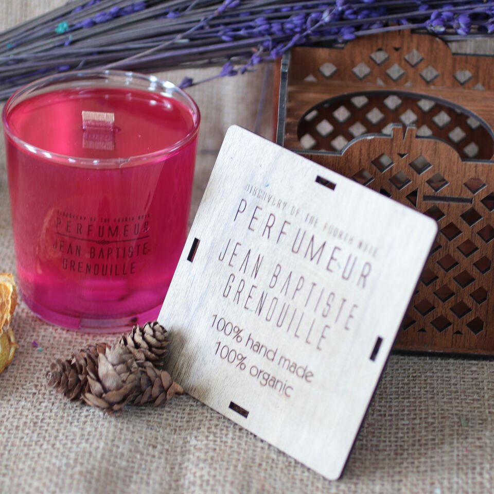 Jean Baptiste Grenouille 340 ml Designed By BE Dekoratif Şeffaf Mum Bloom Pearl