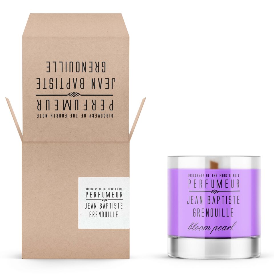 Jean Baptiste Grenouille 340 ml Designed By BE Dekoratif Şeffaf Mum Bloom Pearl