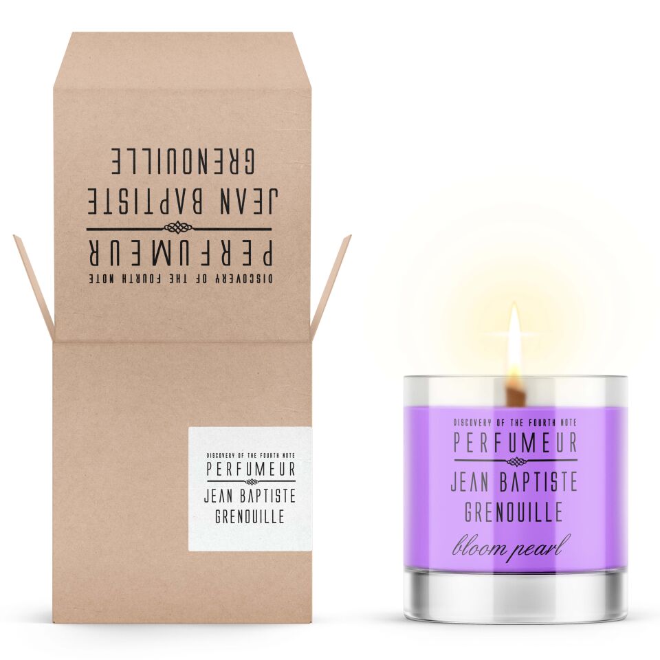 Jean Baptiste Grenouille 340 ml Designed By BE Dekoratif Şeffaf Mum Bloom Pearl
